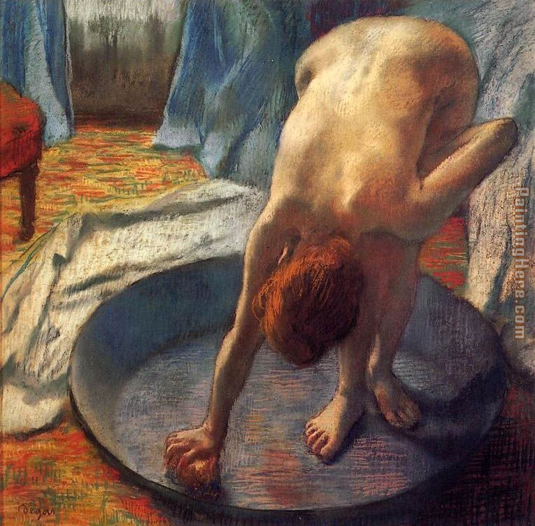 The Tub I painting - Edgar Degas The Tub I art painting